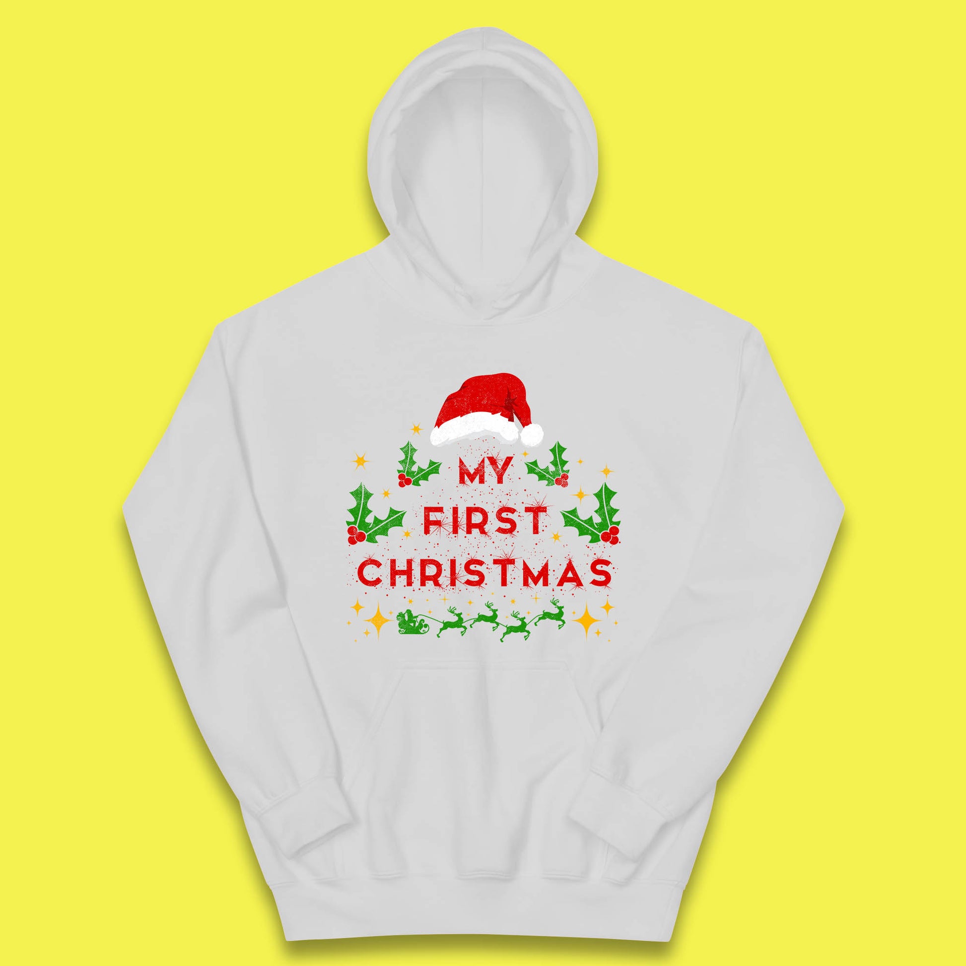 my first christmas winter hoodie