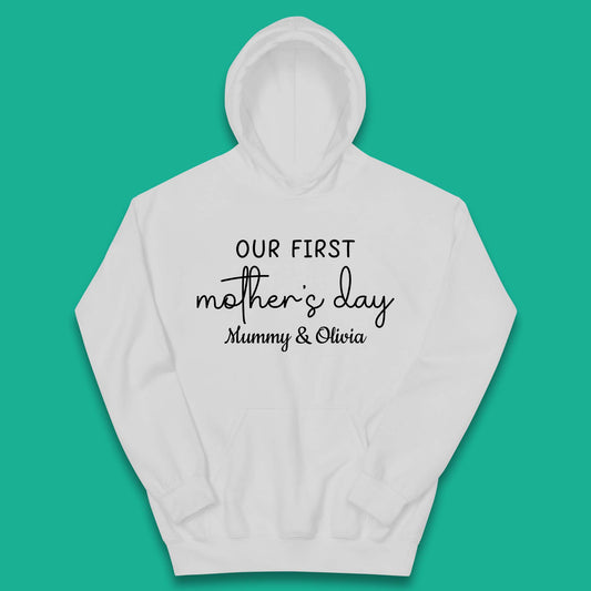Personalised Our First Mother's Day Kids Hoodie