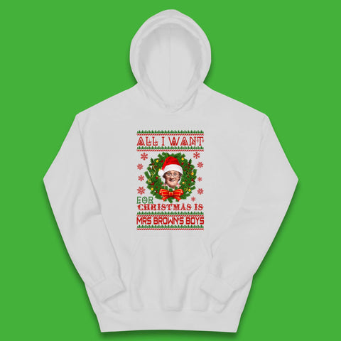 Want Mrs Brown's Boys For Christmas Kids Hoodie