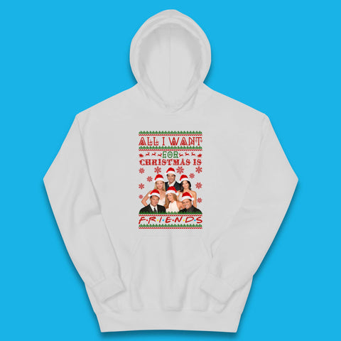 Want Friends For Christmas Kids Hoodie