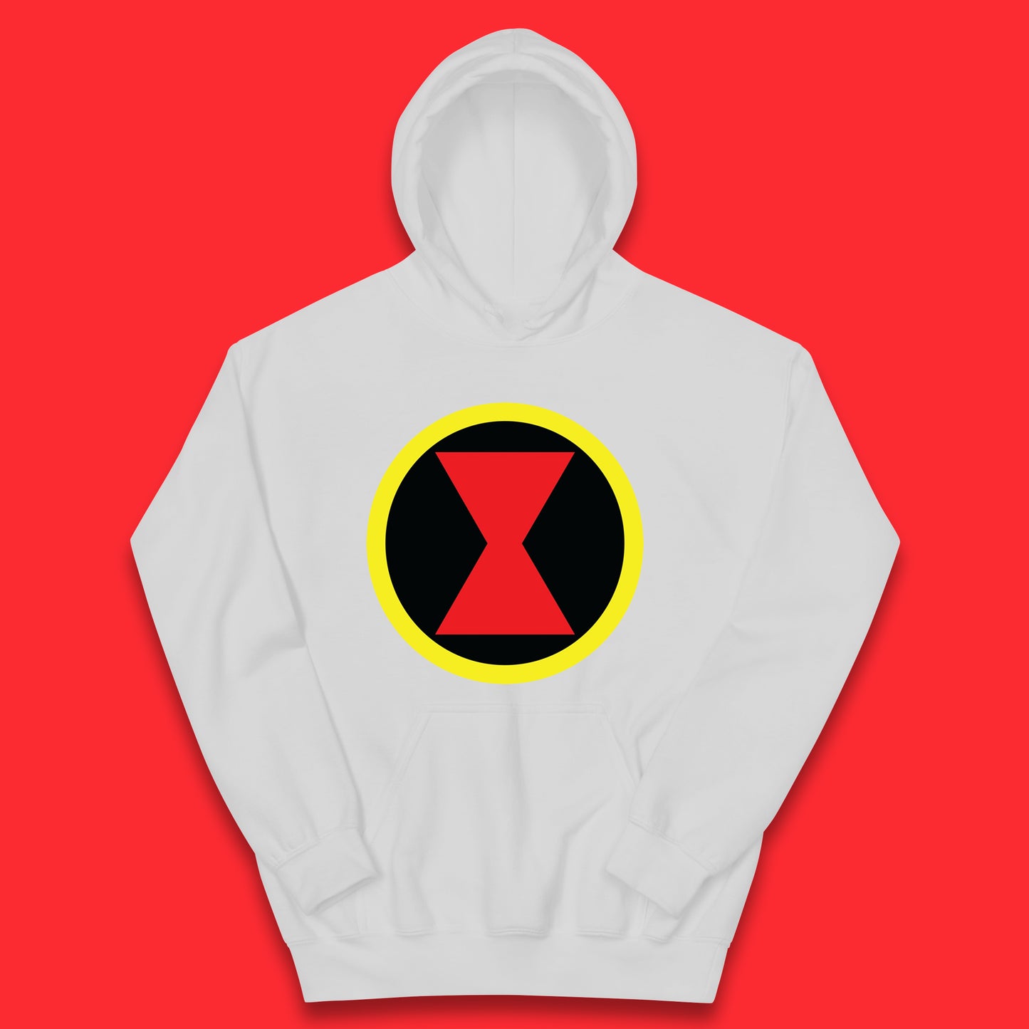 Black Widow Diy Black Symbol Logo Marvel Avengers Superhero Marvel Comics Gift for Marvel Fan Kids Hoodie