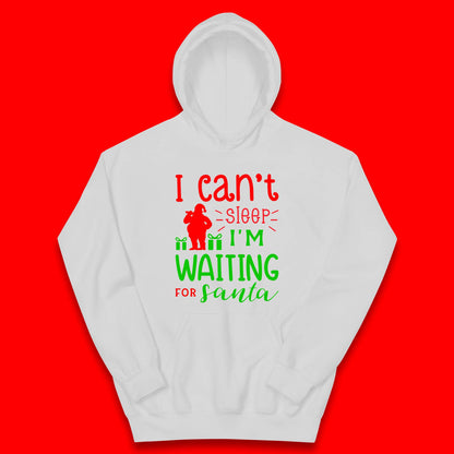Christmas Waiting For Santa Kids Hoodie
