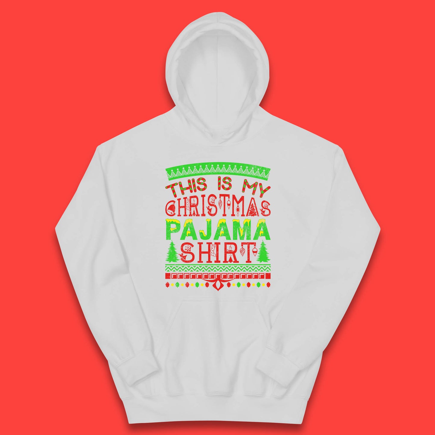 this is my christmas pajama shirt hoodie