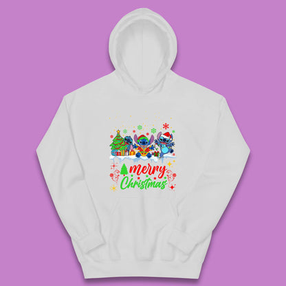 Stitch Squad Christmas Kids Hoodie