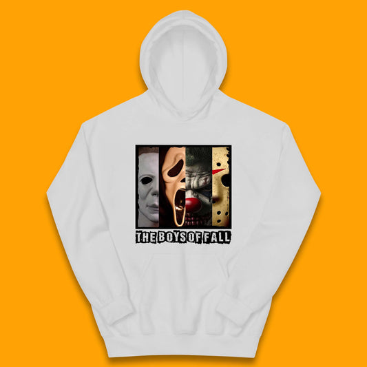 The Boys Of Fall Halloween Horror Movie Characters Friends Halloween Villians Serial Killers Kids Hoodie