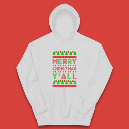 Merry Christmas Y'All Kids Hoodie