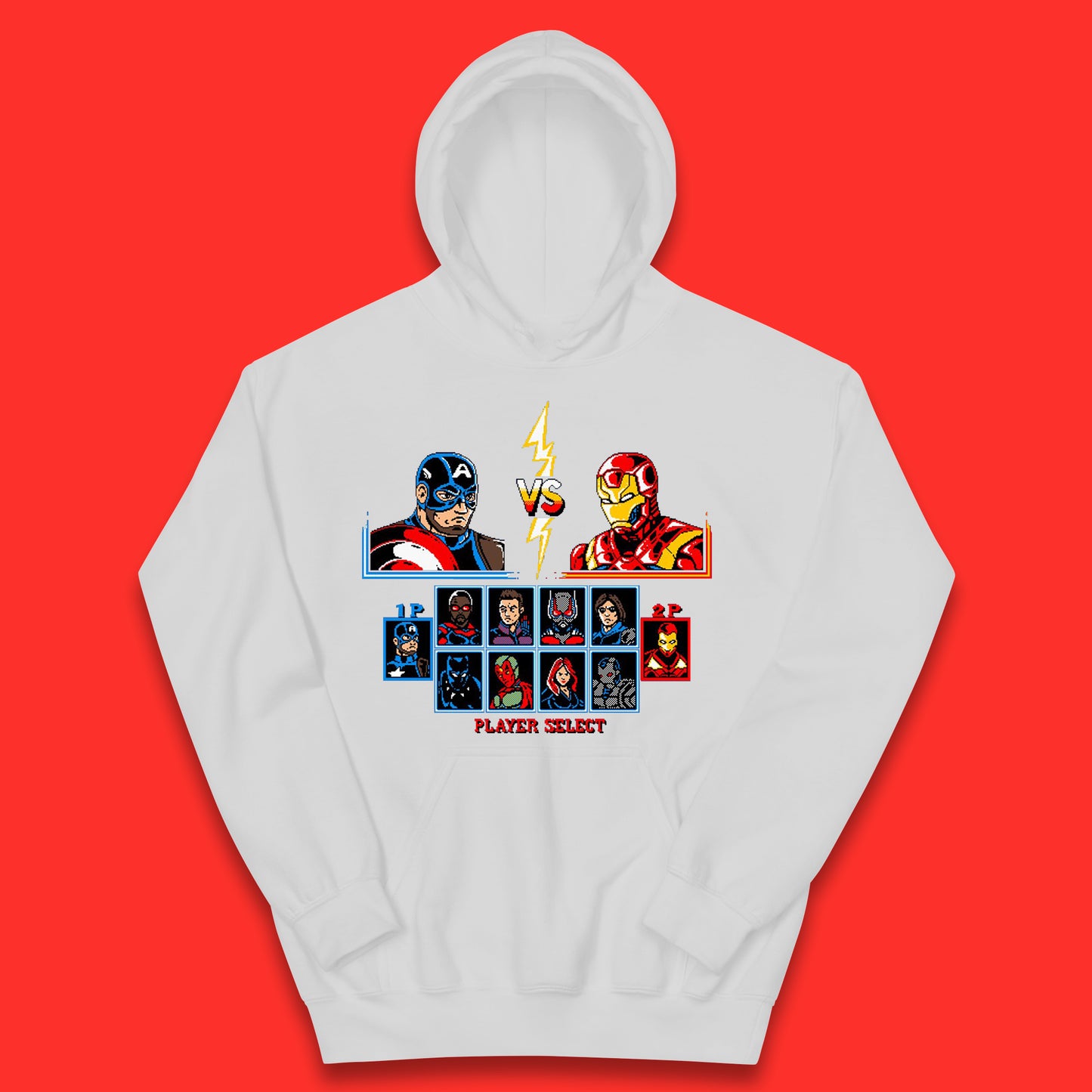 Captain America VS Iron Man Marvel Avengers Superheros Movie Character Panther Widow Thor Kids Hoodie