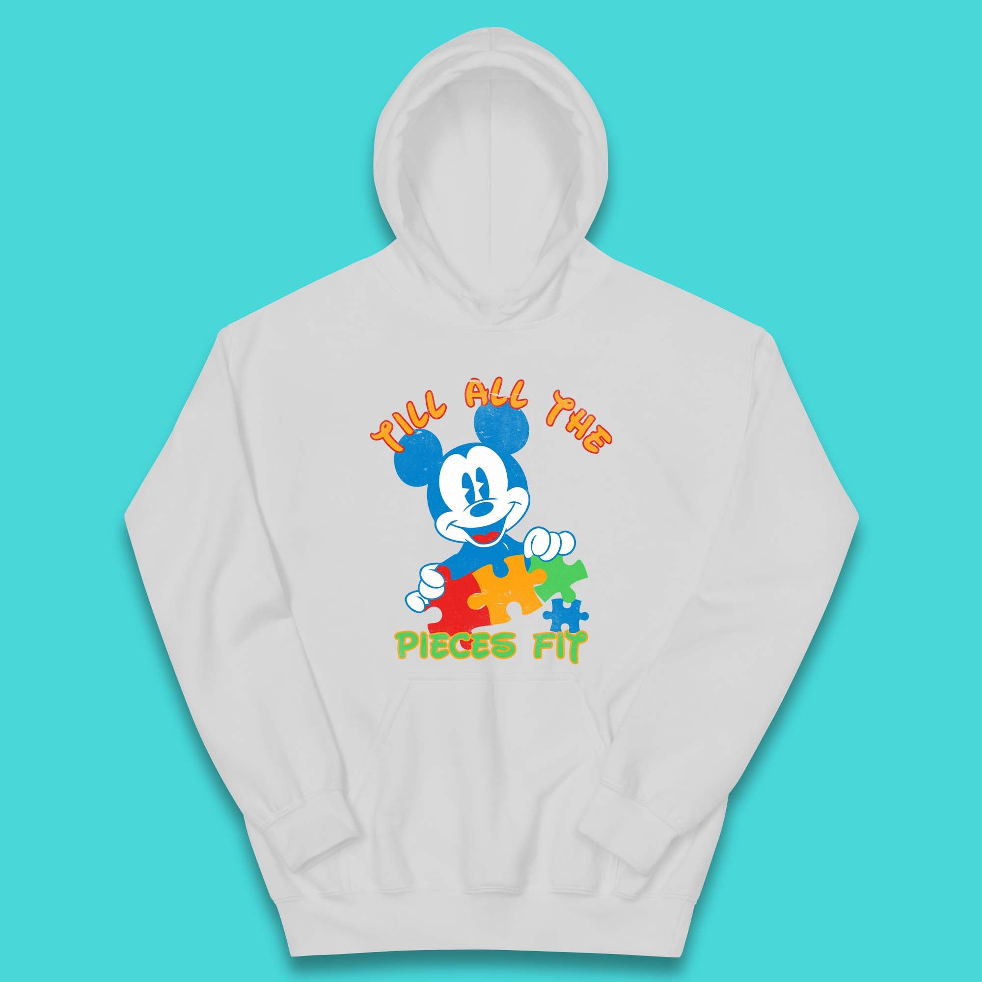 Autism Mickey Mouse Kids Hoodie