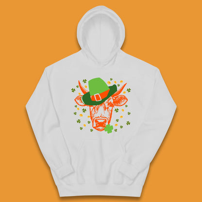 St Patrick's Cow Kids Hoodie