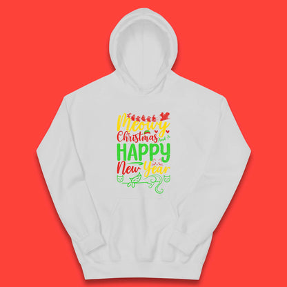 meowy christmas cat hoodie