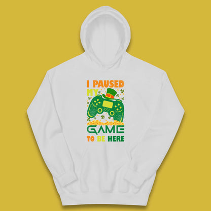 I Paused My Game To Be Here Kids Hoodie