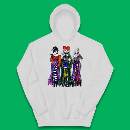 Halloween The Sanderson Sisters From Hocus Pocus Vintage Halloween Witches Kids Hoodie