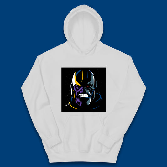 Thanos Comic Book Supervillain Fictional Characters Avengers Endgame Marvel Villian Kids Hoodie