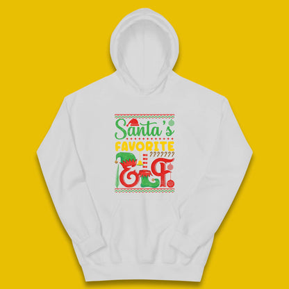 christmas santas favorite elf costume hoodie