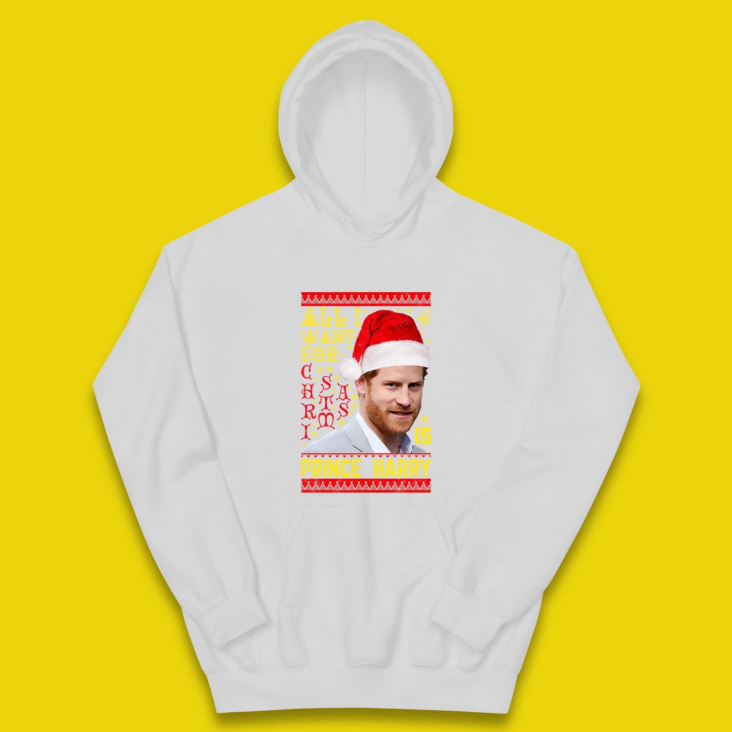 Prince Harry Christmas Kids Hoodie