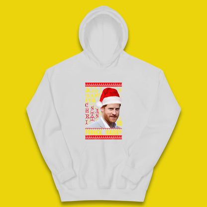 Prince Harry Christmas Kids Hoodie