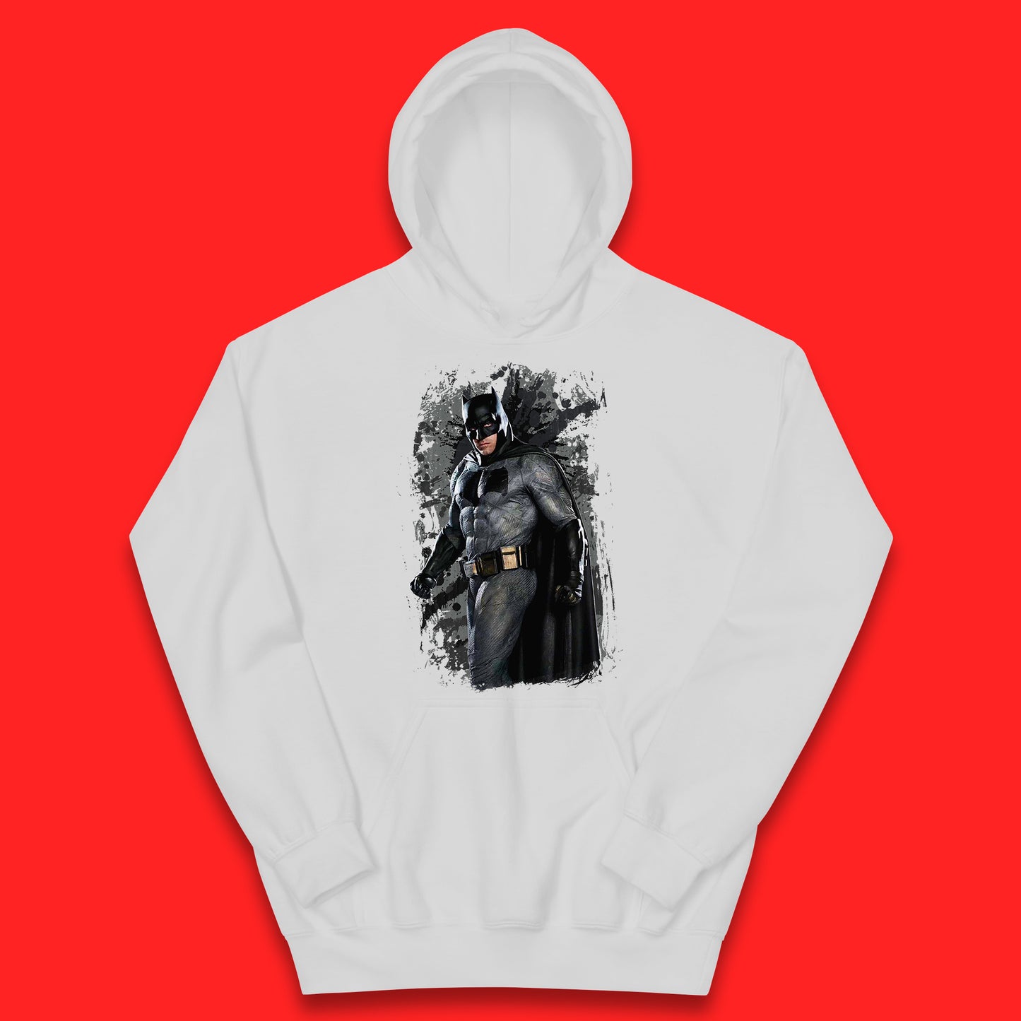 DC Comics Batman Superhero Movie Character Batman Emblem Costume Grunge Affect Kids Hoodie