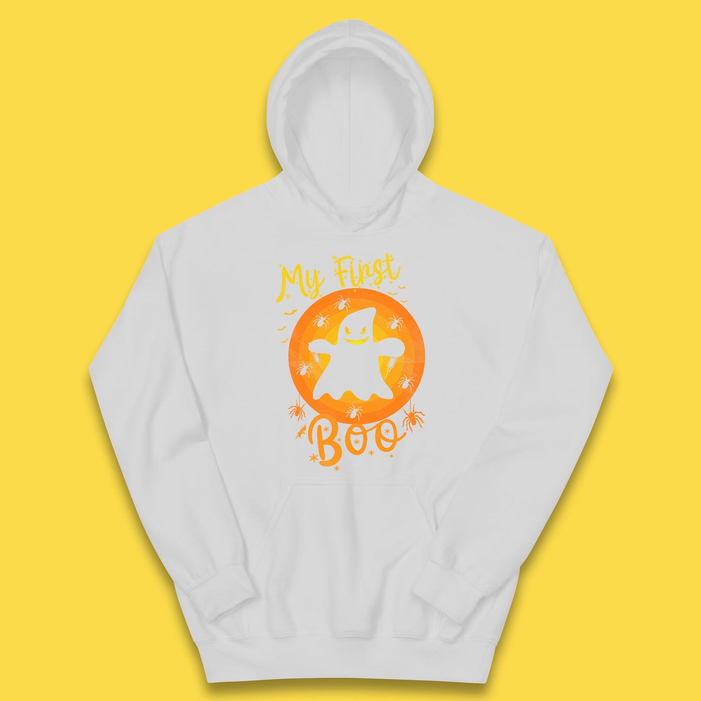 My First Boo Halloween Funny Boo Ghost Horror Scary Creepy Season Kids Hoodie