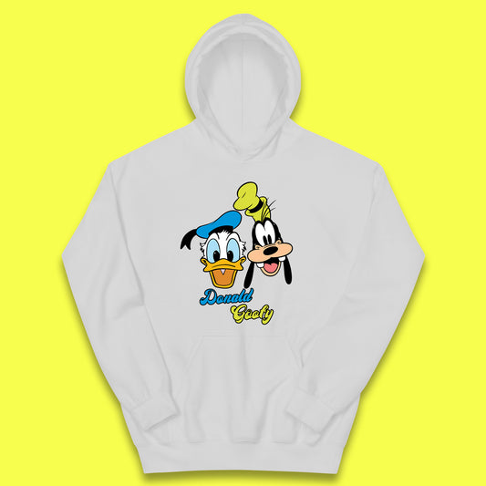 Disney Cartoon Characters Donald Duck And Pluto Goofy Face Disney World Trip Disney Vacation Kids Hoodie