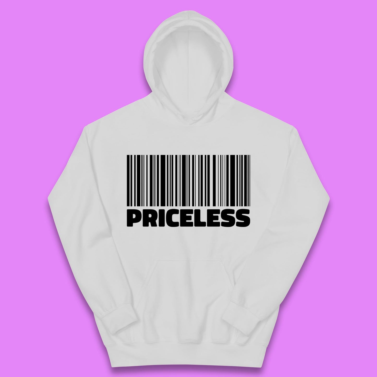 Scan For Priceless Barcode Funny Label Inspirational Empowerment Kids Hoodie