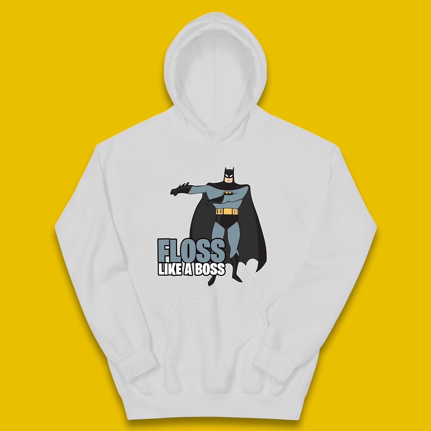 Batman Floss Like A Boss DC Comics Action Adventure Superheros Movie Character Kids Hoodie