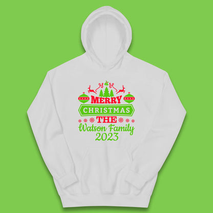 Personalised Family Christmas Kids Hoodie