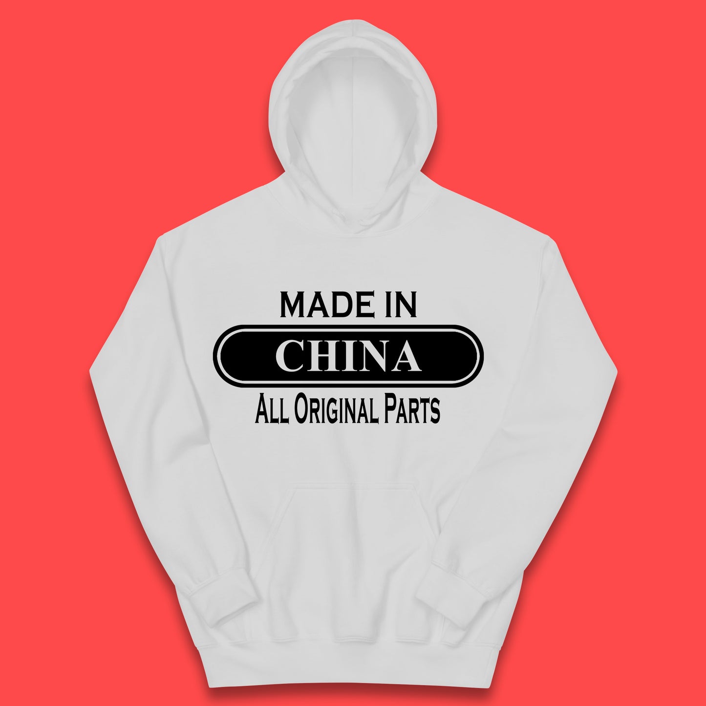 Made In China All Original Parts Vintage Retro Birthday Chinatown City of Westminster, London Gift Kids Hoodie