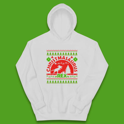 Christmasaurus Rex Kids Hoodie