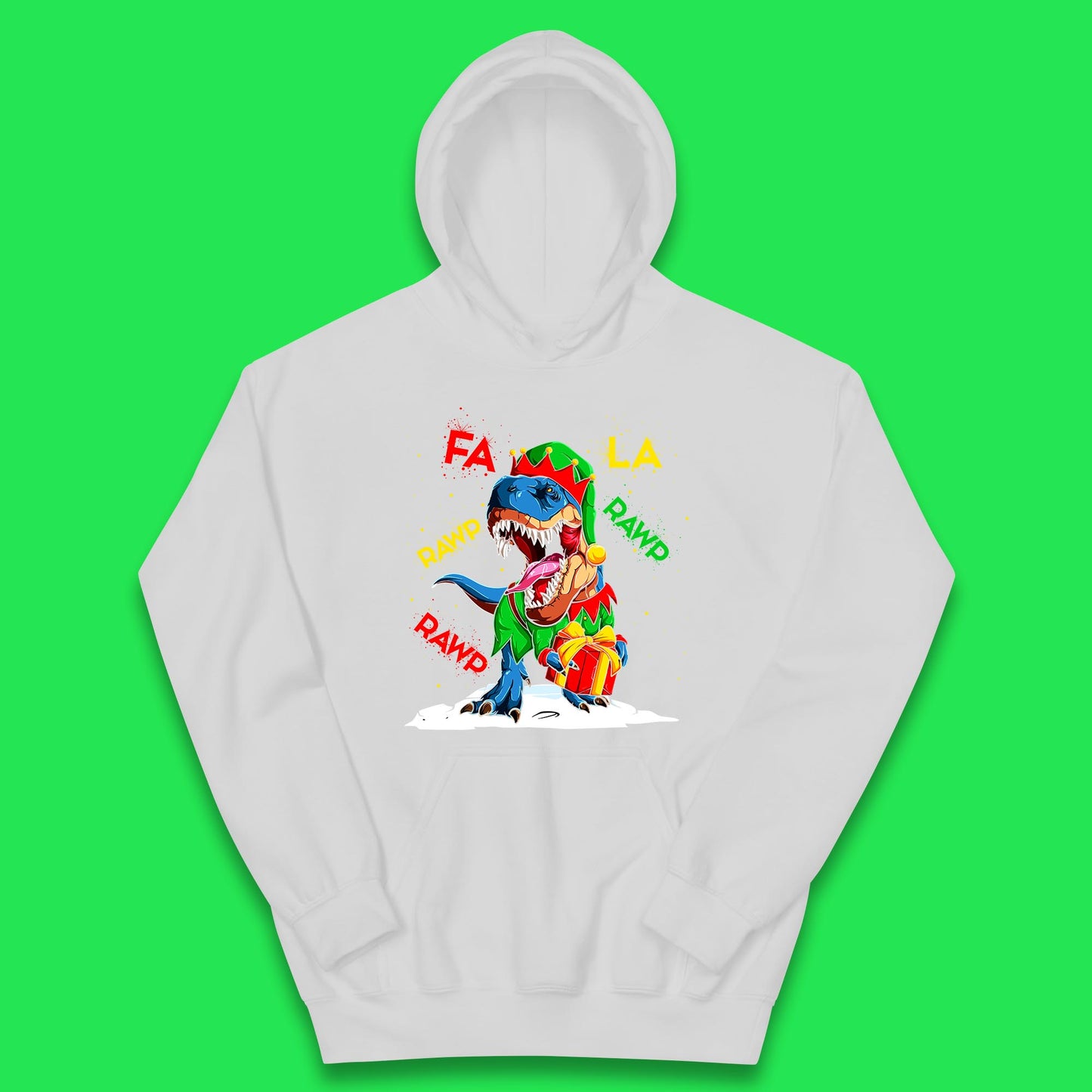 christmas dinosaur hoodie