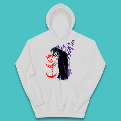 Why So Serious? Haha Joker Funny Evil Joke Movie Villain Comic Book Character Supervillain Kids Hoodie