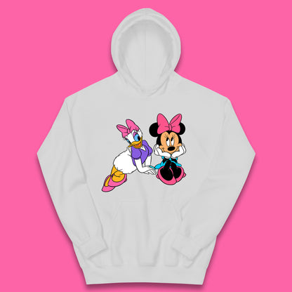 Cute Disney Minnie Mouse and Daffy Duck Best Friends Magic Kingdom Holiday Disney Best Friends Cartoon Character Disneyland Vacation Trip Kids Hoodie