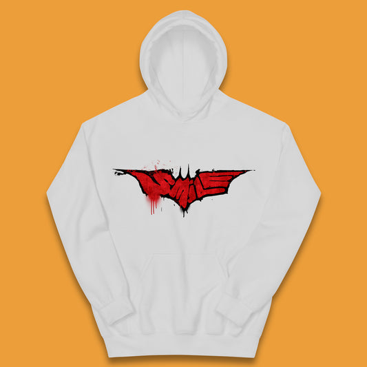 Smile Batman Logo Batman Beyond Superhero Animated Television Series DC Comics Superhero Kids Hoodie