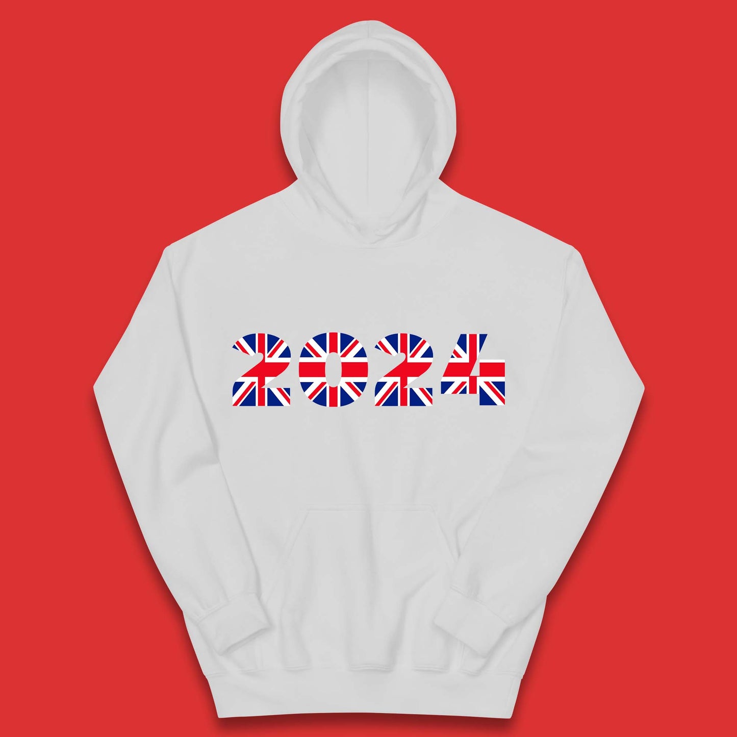 New Year 2024 UK Flag Kids Hoodie