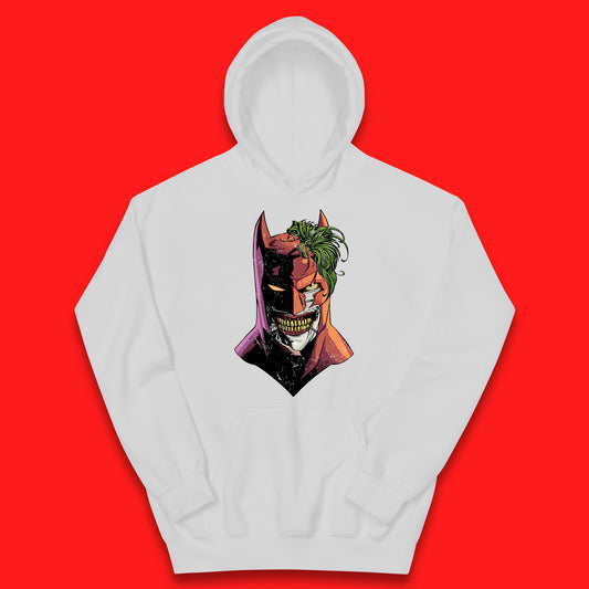 DC Comics Batman Mouth Wall Batman X The Joker Spoof Supervillain Comic Book Character Kids Hoodie