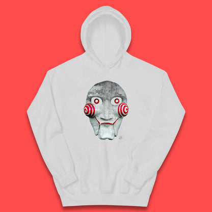 Vintage Saw Jigsaw Halloween Horror Movie Character Halloween Killer Kids Hoodie