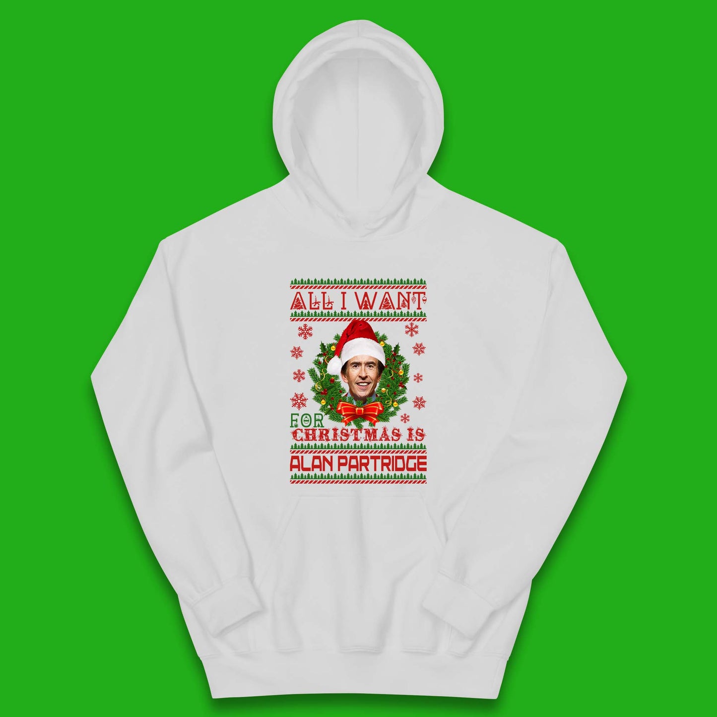 Want Alan Partridge For Christmas Kids Hoodie