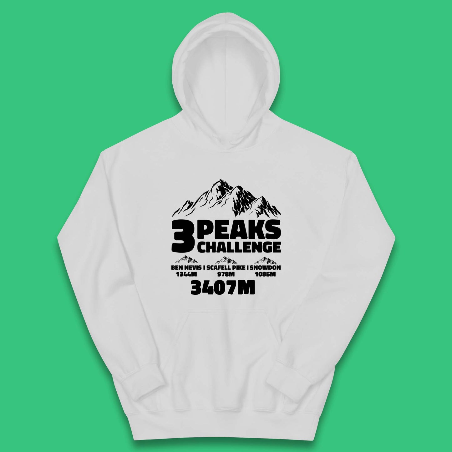 3 Peaks Challenge Kids Hoodie