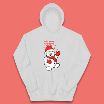 Snowman Christmas Kids Hoodie
