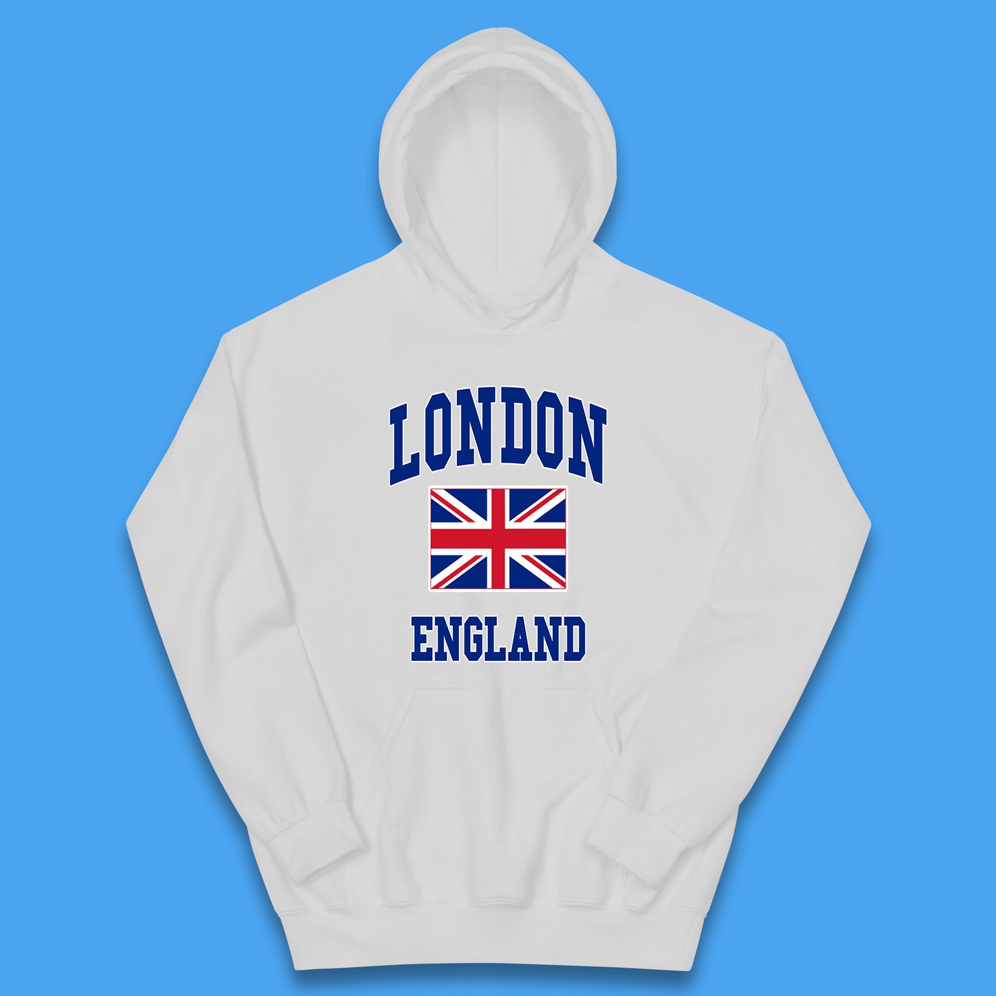 London England Flag Great Britain United Kingdom Uk Union Jack Souvenir British Flag Kids Hoodie