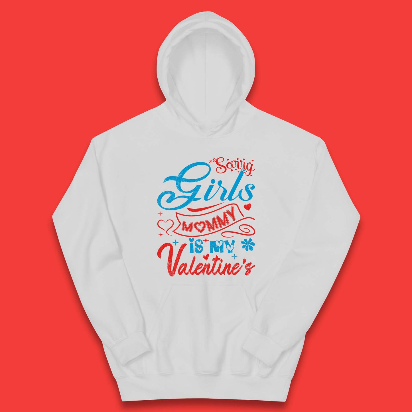 Mommy Is My Valentine Kids Hoodie