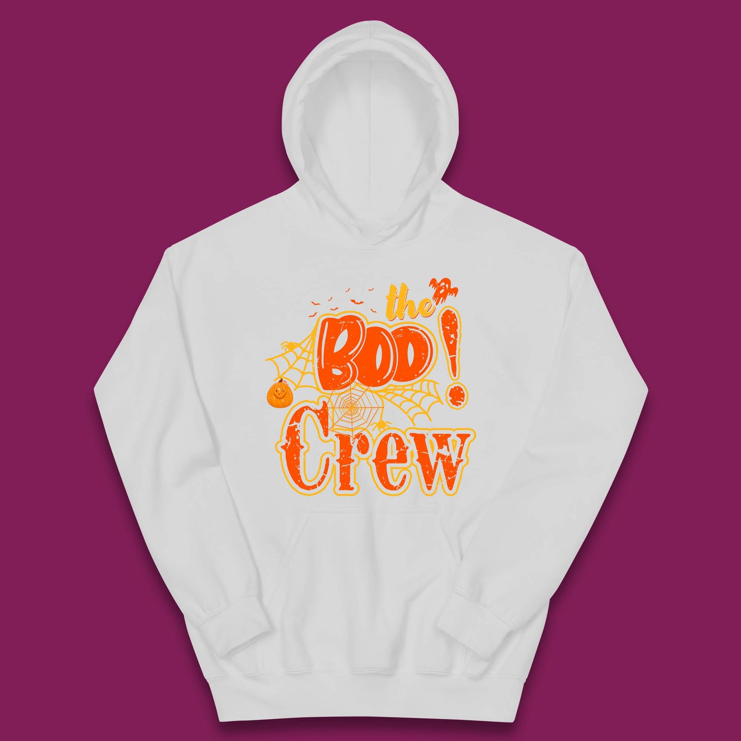 The Boo Crew Halloween Boo Squad Horror Scary Spokky Matching Costume Kids Hoodie