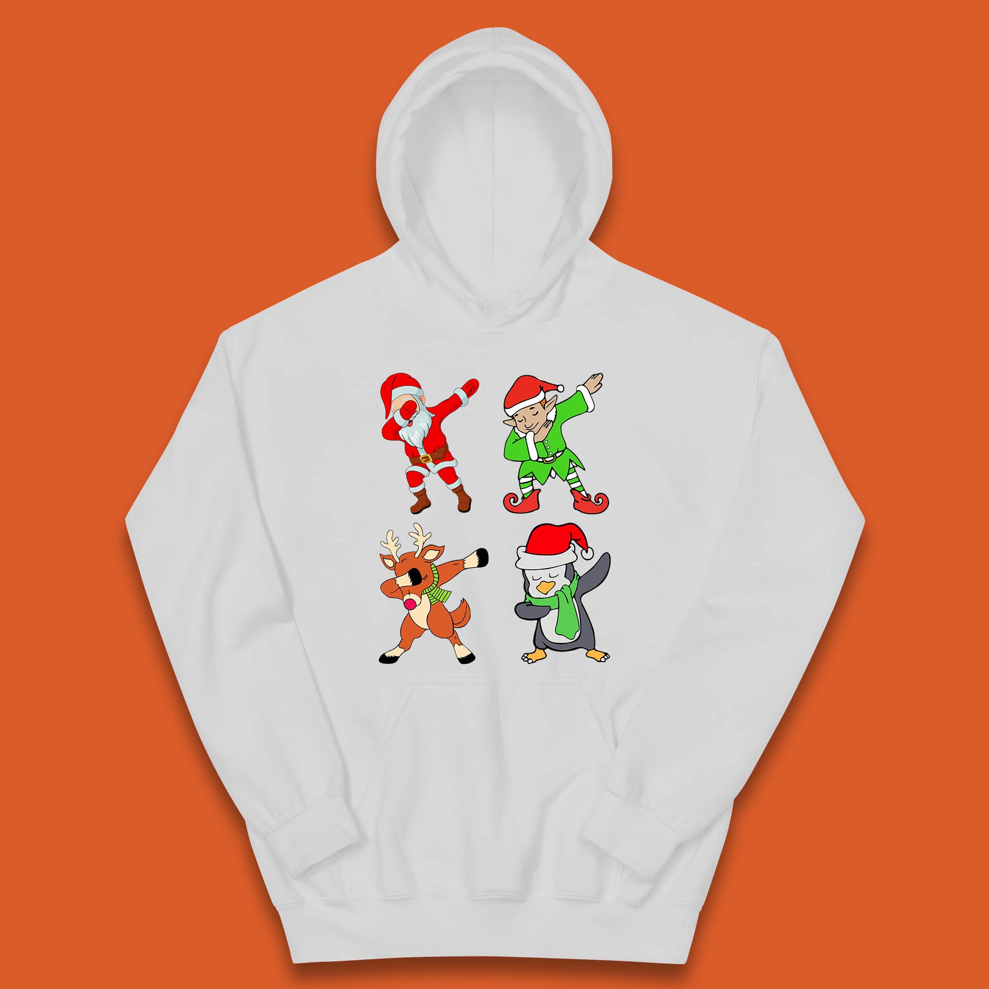santa claus & friends dabbing hoodie