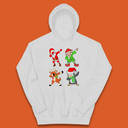 santa claus & friends dabbing hoodie