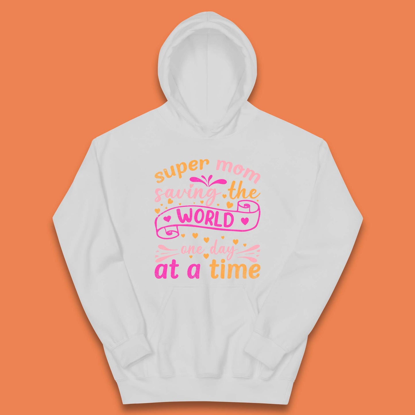 Super Mom Saving The World Kids Hoodie