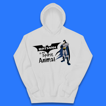 Batman Is My Spirit Animal DC Comics Batman Basic Logo Superhero Dc Movie Character Kids Hoodie