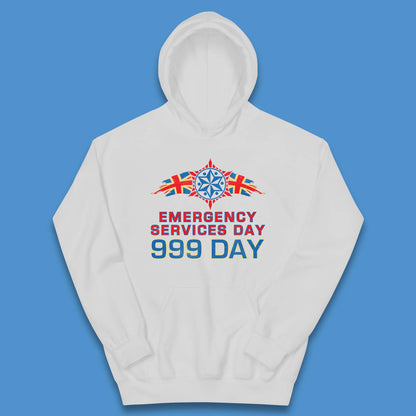Emergency Services Day 999 Days United Kingdom Emergency Services First Responder Annual Holiday Kids Hoodie