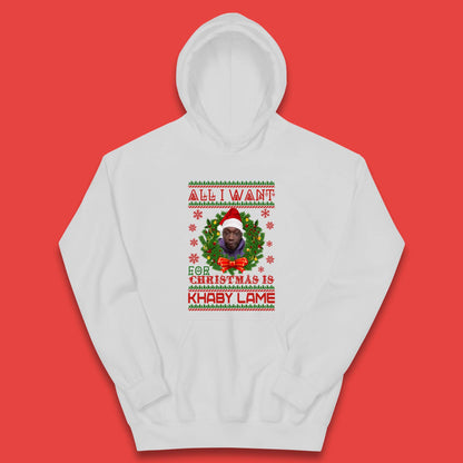 Want Khaby Lame For Christmas Kids Hoodie