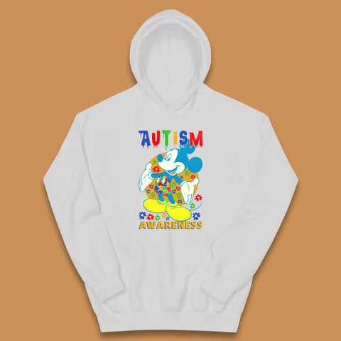 Autism Awareness Mickey Mouse Kids Hoodie