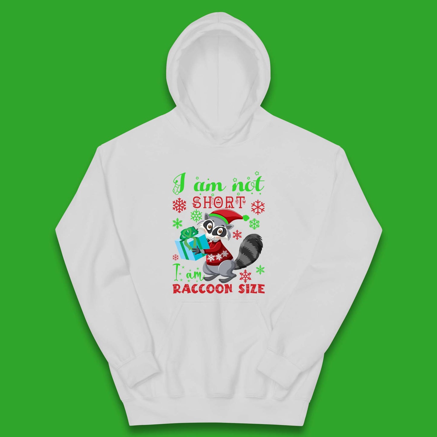 Raccoon Christmas Kids Hoodie