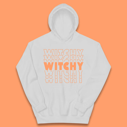 Witchy Halloween Witches Spooky Witch Vibes Witchy Aesthetic Halloween Party Kids Hoodie